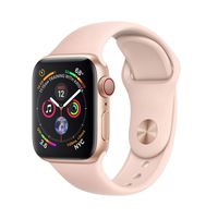 Apple Watch Series 4 (GPS + Cellular, 40mm) - Gold Aluminium Case with Pink Sand Sport Band (Renewed)