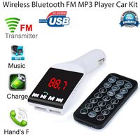 MP3 Player( Swivel Axis Design) ,Tuscom@ Bluetooth Wireless FM Transmitter Handsfree Car Kit USB TF SD Remote