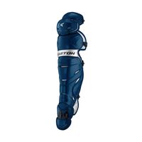 EASTON ELITE X Baseball Catchers Leg Guards | Intermediate | Navy | 2020 | Vented Shell For Ultimate Protection & Breathability | Reinforced Knee + Thigh Straps Provides Ultimate Fit + Mobility
