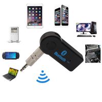 Wireless Bluetooth V 3.0 +EDR 3.5mm Car Aux ,Tuscom@ Audio Stereo Music Receiver Adapter+Mic For PC