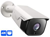 ONWOTE 4K 8MP H.265 IP PoE Security Camera Outdoor, Hikvision Compatible, 3864x 2160 8.51 Megapixels UltraHD, 131ft IR, 110° Viewing Angle, IP66, Remote Access, Add on Camera to ONWOTE PoE NVR