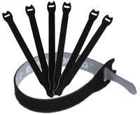 Reusable Cable Ties 1/2" x 4" for Cable Management and Organizing Cords - 30 Pack (Black)
