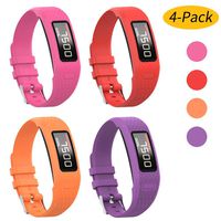 Watbro Bands Compatible with Garmin Vivofit 1/ Vivofit2, Soft Silicone Colorful Replacement Watch Band Strap Wristband for Vivofit 1/ Vivofit 2 Activity Tracker, for Women Men Small Large