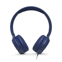 JBL T500 On-Ear Headphone in-Ear Headphone with One-Button Remote/Mic, Blue