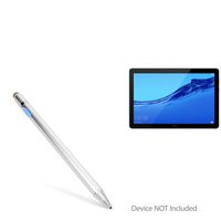 Huawei MediaPad T5 Stylus Pen, BoxWave [AccuPoint Active Stylus] Electronic Stylus with Ultra Fine Tip for Huawei MediaPad T5 - Metallic Silver