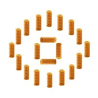 Adiyer 20 Pcs 8mm OD 20mm Length Compression Mould Die Springs for 3D Printer Ender 3 Stock Bed Leveling, Light Load