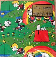 Hallmark Vintage Peanuts Snoopy & Woodstock Pkg Gift Wrap Wrapping Paper
