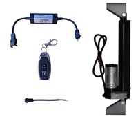 WindyNation 12 Volt, 225 lbs Linear Actuator + Wireless Remote Control DPDT Switch + Actuator Mounting Brackets