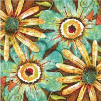 Cocktail Size Paper Napkin,Field of Flowers