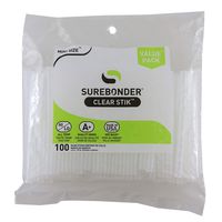 Surebonder DT-100 Made in the USA All Purpose Stik-Mini Glue Sticks-All Temperature-5/16"D, 4"L Hot Melt Glue Sticks-100/ Pack