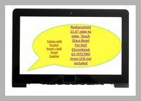 Generic Plastic LCD Bezel w/OEM Quality Hardened Glass 7179K Compatible with Dell 11 G1 CB1C13 Chromebook