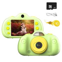 Shockproof Kids Camera Rechargeable 8MP Digital Camera for Kids Camcorder with 8G SD Card for 3-10 Year Old Children Outdoor Play
