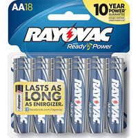 Rayovac AA Alkaline Batteries,815-18, 18-Pack