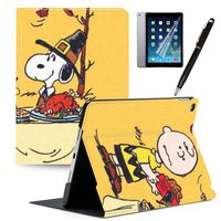 LJX iPad 7th Generation 10.2" 2019 Case Snoopy Cute Cartoon Cover PU Leather Stand Protection Smart Auto Sleep/Wake Shell Compatible for Apple iPad 10.2 inch 2019#U