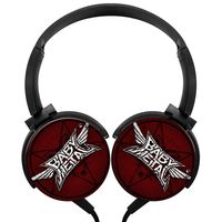 Stereo Headphones Baby-Metal Logo Lightweight with Mic Over Ear, Cute Headsets for iPhone, Ipad, Smartphone and Tv 3.5Mm Black