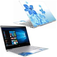 Mightyskins Skin Compatible with Hp Spectre X360 13" (2018) - Blue Flowers | Protective, Durable, and Unique Vinyl Decal Wrap Cover | Easy to Apply, Remove, and Change Styles | Made in The USA