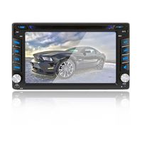 6.2 inch Double DIN Car Stereo In-Dash DVD player GPS Navigation For Car with Rear View Camera,Support Offline GPS Navigation, TouchScreen Car Stereo + Free Rear View Camera