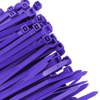 Pro Tie PR11SD100 11.8-Inch Purple Standard Duty Color Cable Tie, Purple Nylon, 100-Pack