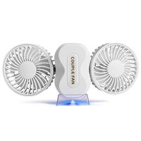AZFUNN Portable Fan, Folding Mini Fan USB Rechargeable Personal Fan Speed Adjustable for Office, Bedroom, Baby Stroller, Traveling, Camping, Hiking, Fishing, and Other Outdoor Activities (White)