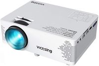 VicTsing Mini Projector with HiFi Steoro Sound, 3500 Lux (50% Brighter), 1080P Supported. Portable Projector with Customsized Bag. Compatible with TV Stick, Laptop, 2019 Upgraded