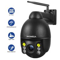 INQMEGA Outdoor PTZ Camera,1080P WiFi Pan Tilt 4.1X Surveillance Security IP Weatherproof Camera with 2 Way Audio Night Vision,Motion Detection,for Backyard/Office/Shop/School/Hospital