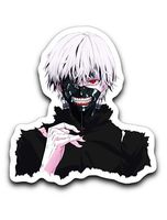 95Vibes Ken Kaneki Mask Tokyo Ghoul Inspired Vinyl Decal Sticker 3''x4''