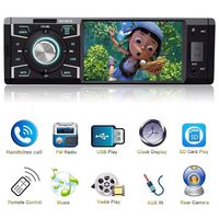Indash Car Stereo with Bluetooth Single Din FM Radio for Car and MP5 Player USB/SD/AUX/FM Receiver Wireless Remote Control ...