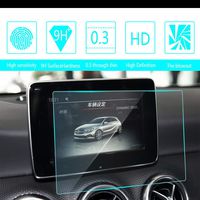 8X-SPEED for 2016 2017 Benz A180 A200 7-Inch 150x90mm Car Navigation Screen Protector HD Clarity 9H Tempered Glass Anti-Scratch, in-Dash Media Touch Screen GPS Display Protective Film