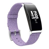 Homsta Replacement Woven Canvas Fabric Watch Band Strap Compatible with Fitbit Inspire/Inspire HR