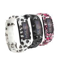 Tkasing Colorful Silicone Replacement Bands with Metal Clasps for Garmin Vivofit 2 to (No Tracker, Replacement Bands Only) (3color A)