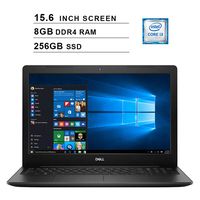 2019 Newest Dell Inspiron 15 3583 15.6 Inch Laptop (8th Gen Intel Core i3-8145U up to 3.9GHz, 8GB DDR4 RAM, 256GB SSD, Intel UHD 620, WiFi, Bluetooth, HDMI, Windows 10) (Black)