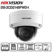 Hikvision 4MP Dome IP Camera DS-2CD2145FWD-I 2.8mm WDR Fixed Dome Network Camera PoE IR Day/Night IP67 Waterproof English Version