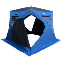 Nordic Legend Quinzhee 4 Person Insulated Portable Ice Fishing Shelter with 2 Big Doors-Diamond Door Guard System