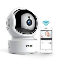 FREDI Baby Monitor 1080P Wireless Security Camera, WiFi Home Security Camera Surveillance HD IP Camera with Motion Detection,Two-Way Audio,Night Vision,Pan/Tilt,Cloud Storage,Micro SD Slot