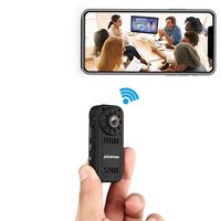 pixamee Hidden Camera, 18P HD Camera Mini Spy Camera Wireless WiFi Infrared Night Vision Portable Recorder iPhone/Android/ipad Remote View Motion Detection, Black