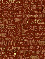 Cat Talk Rolled Gift Wrap"Catty Talk"