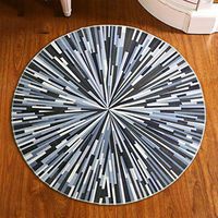 Rugs Bedroom Living Room Round Pad Bedside Study Computer Chair Pad Super Soft (Size : 80cm80cm)