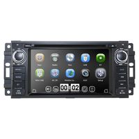 Hizpo Car Stereo GPS DVD Player for Dodge Ram Challenger Jeep Wrangler JK Head Unit Single Din 6.2" Touch Screen Indash Radio Receiver with Navigation Bluetooth