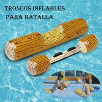 Ywoow Inflatable Double Beater Summer Outdoor Beach Pool Inflatable Double Beat Swim Log Stick SetUS Warehouse Sending