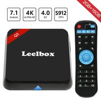 Leelbox Android TV Box, Q3 Andriod 7.1 Smart TV Box 5G WiFi 2GB RAM 16GB ROM TV Box
