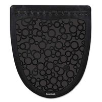 Boardwalk BWK UMBB P000I006M0021430L1 Urinal Mat 2.0, Rubber, 17-1/2" Width, 20" Length, Black (Pack of 6)