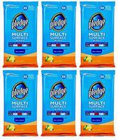 Pledge Multi Surface Everyday Wipes 25 ea (Pack of 6)