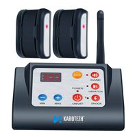 KAROTEZH 2 in 1 Electric Dog Fence Training Collar, Electric Shock Collars Pet Fencing System Rechargeable Waterproof Receiver for Small Medium Large Dogs Indoor Outdoor