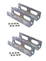 iMBAPrice (Pack of 2) 3.5" Universal Hard Drive Mounting Kit for 5.25" Drive Bay Bracket with Mounting Screws - Value Pack