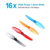 BETAFPV 16pcs 3020 2-Blade Props with 1.5mm Shaft Propellers for Brushless FPV Racing Whoop Drone 110x Brushless Motors