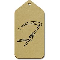 Azeeda 10 x Large 'Scythe Tool' Wooden Gift Tags (TG00057422)