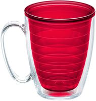 Tervis 1224224 Clear & Colorful Color Collection Red NA 16oz Mug Inner with No Lid, 16 oz Tritan