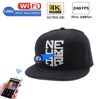 SHECAI hat Hidden Camera WiFi spy Cap SpyCap 4k spy Camera Resolution 2880x2160 Continuous Recording 6 Hours Motion Detection Low Illumination Lens