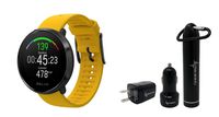 Polar Ignite Waterproof GPS Fitness Watch with Advanced Wrist-Based Heart Rate with Included Wearable4U Power Pack Bundle (M/L (155-210 mm), Yellow/Black)