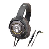 Audio-Technica ATH-WS770iSGM Solid Bass Over-Ear Headphones, Gun Metal
